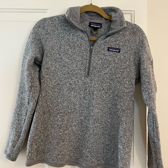 Patagonia better sweater quarter zip in grey size small - Picture 4 of 4